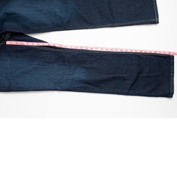 Harley Davidson Boot Cut Jeans Embellished Mid-Rise Dark Indigo Blue Size 6 New - Picture 8 of 9